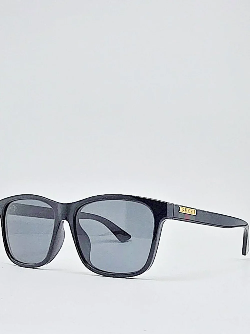 Gucci GG0746SA Black Square Sunglasses Gray Lenses 57-16-150